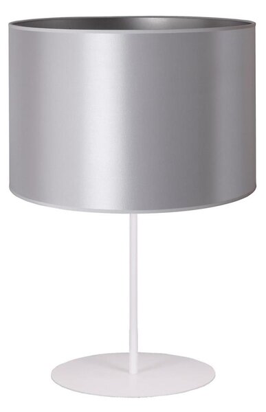 Lampă de masă Duolla CANNES 1xE14/15W/230V d. 20 cm argintiu/alb