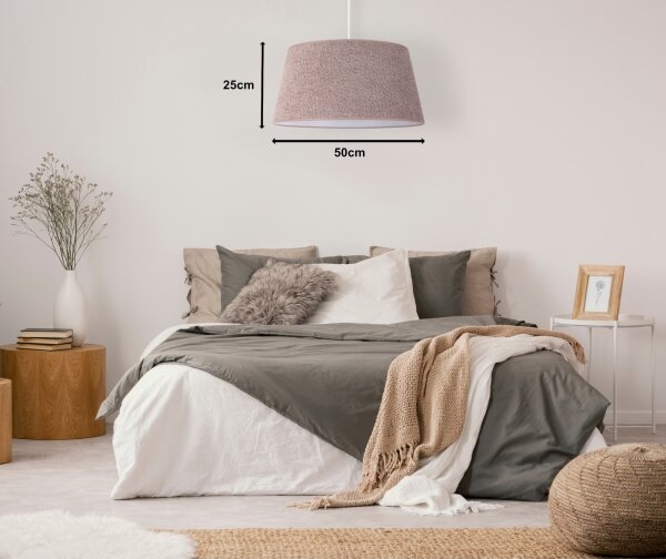 Duolla - Lustră pe cablu BOUCLE 1xE27/15W/230V d. 50 cm maro