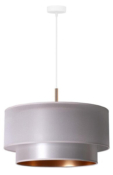 Duolla - Lustră pe cablu NANTES 1xE27/15W/230V d. 45 cm argintie/cupru