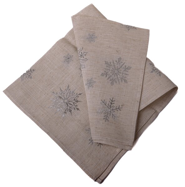 Față de masă de Crăciun Silver Flakes, 85 x 85 cm