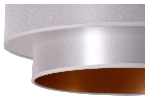Duolla - Lustră pe cablu NANTES 1xE27/15W/230V d. 45 cm argintie/cupru