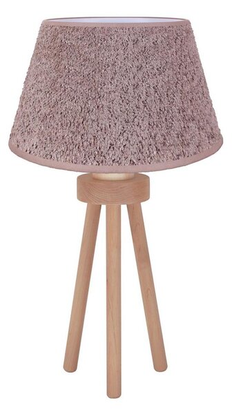 Lampă de masă Duolla BOUCLE 1xE27/15W/230V d. 28 cm maro/lemn