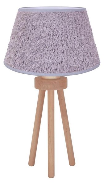 Lampă de masă Duolla BOUCLE 1xE27/15W/230V d. 28 cm gri/lemn