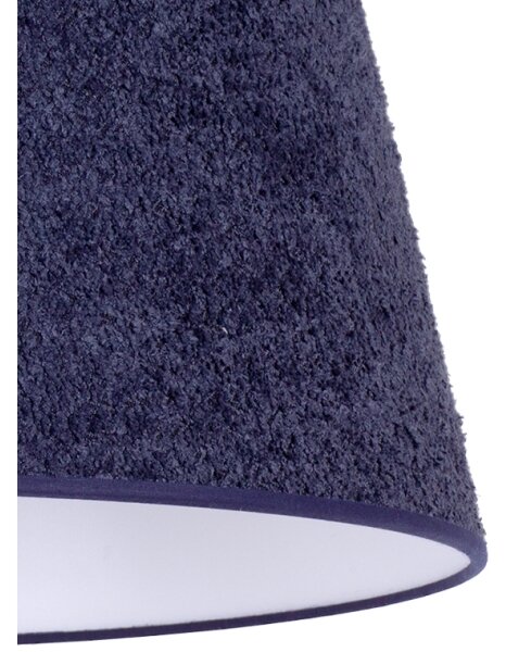 Lampă de masă Duolla BOUCLE 1xE27/15W/230V d. 28 cm albastru/lemn
