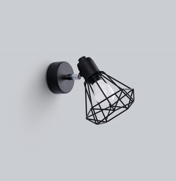 Spot de perete ARTEMIS 1xE14/40W/230V negru Sollux SL.1105