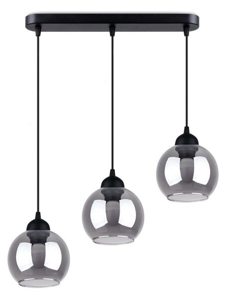 Lustră pe cablu ALINO 3xE27/60W/230V neagră Sollux SL.1142