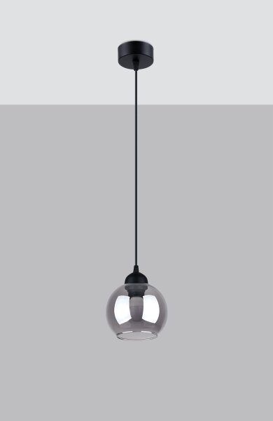 Lustră pe cablu ALINO 1xE27/60W/230V neagră Sollux SL.1141