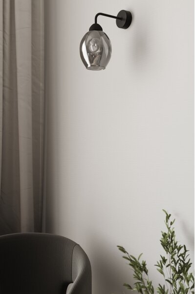 Lampă de perete FILLAN 1xE27/60W/230V neagră Sollux SL.1143