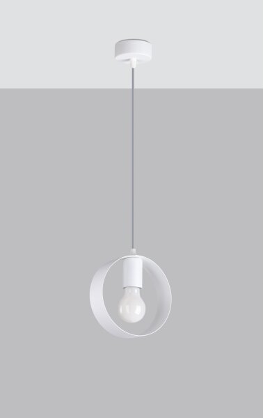 Lustră pe cablu TITRAN 1xE27/60W/230V albă Sollux SL.1137