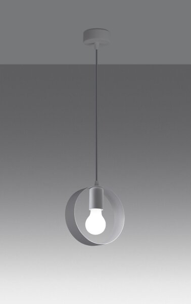 Lustră pe cablu TITRAN 1xE27/60W/230V albă Sollux SL.1137