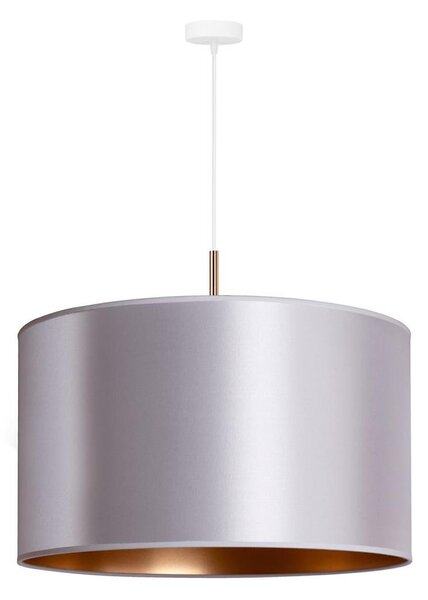 Duolla - Lustră pe cablu CANNES 1xE27/15W/230V d. 50 cm argintie/cupru