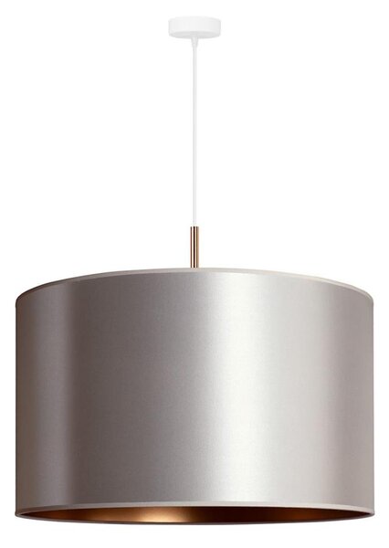 Duolla - Lustră pe cablu CANNES 1xE27/15W/230V d. 50 cm argintie/cupru