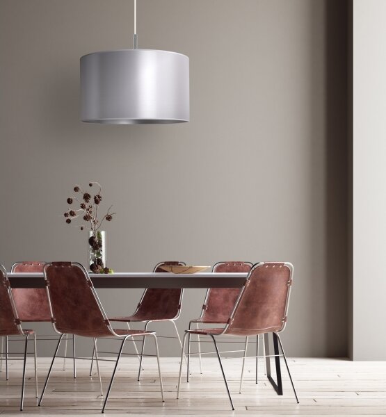 Duolla - Lustră pe cablu CANNES 1xE27/15W/230V d. 50 cm argintie