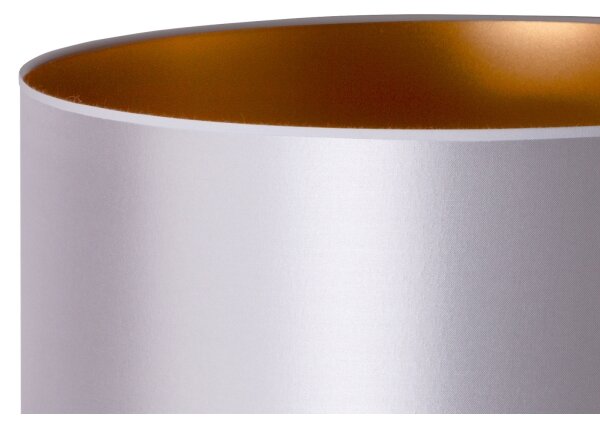 Lampadar Duolla CANNES 1xE27/15W/230V d. 45 cm argintiu/cupru/alb