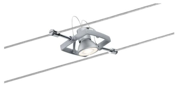 Paulmann 94133 - Set 5x GU5,3/10W, sistem complet pe cablu MAC, 230V, crom