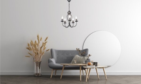 Lustră pe lanț ARTHUR 5xE14/40W/230V