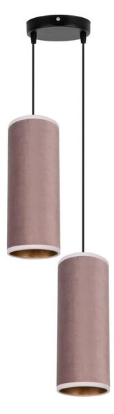 Lustr AVALO 2xE27/60W/230V pr. 20 cm roz/cupru