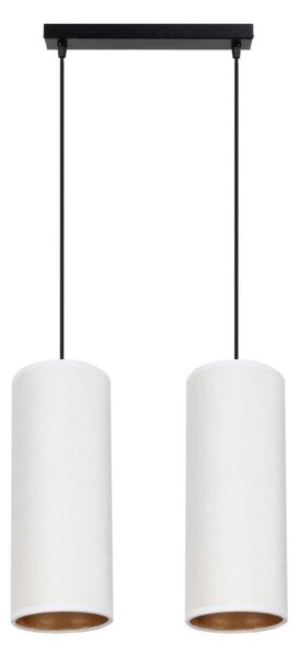Lustr AVALO 2xE27/60W/230V alb/cupru pe cablu