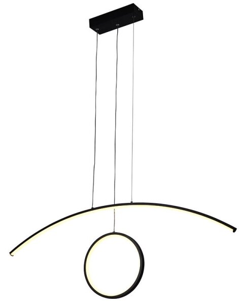 Lustră LED dimabilă pe cablu LED/55W/230V 3000-6500K + telecomandă