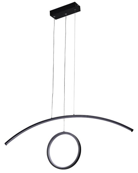 Lustră LED dimabilă pe cablu LED/55W/230V 3000-6500K + telecomandă