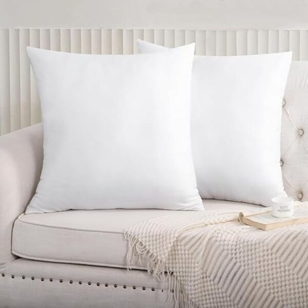 Set 2 fete de perna albe 70x70 cm, bumbac satinat, First Choice Satin