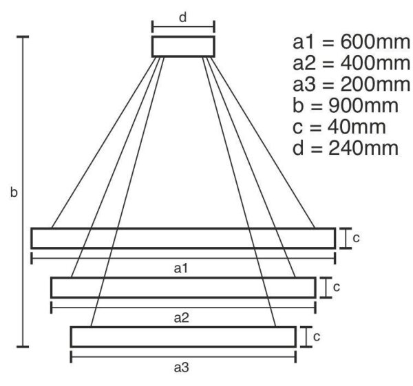 Lustră LED dimabilă pe cablu LED/85W/230V 3000-6500K + telecomandă
