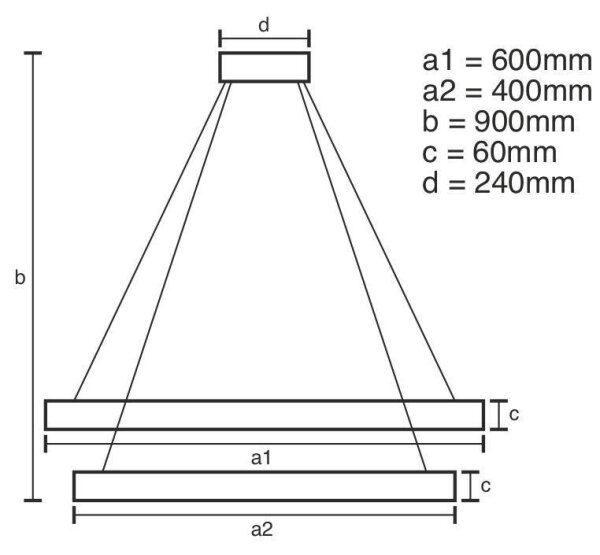 Lustră LED dimabilă pe cablu LED/135W/230V 3000-6500K + telecomandă