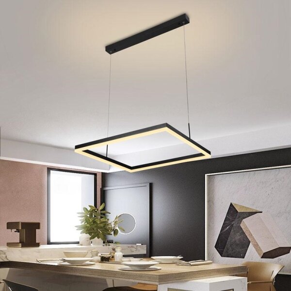 Lustră LED dimabilă pe cablu LED/55W/230V 3000-6500K + telecomandă