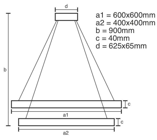 Lustră LED dimabilă pe cablu LED/90W/230V 3000-6500K + telecomandă