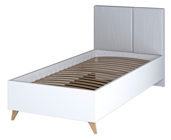 Pat Enofere 109Single, Alb, 90x200, PAL laminat, Somiera patSomiera pat, 10x21x10cm