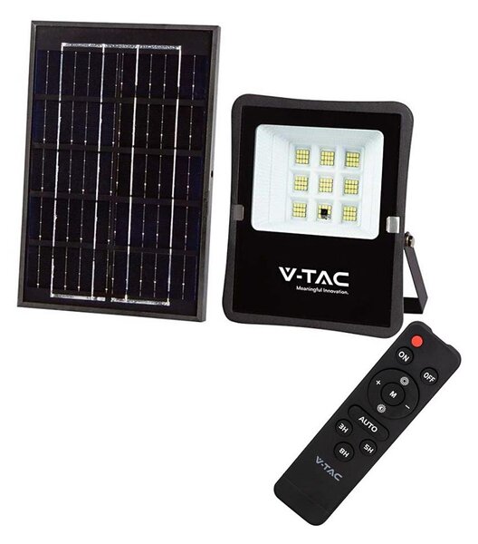 Proiector solar LED exterior 6W, 3,2V, 6400K, IP65