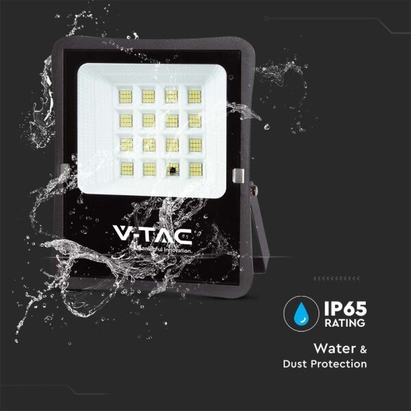 Proiector solar LED exterior 12W, 3,2V, 6400K, IP65