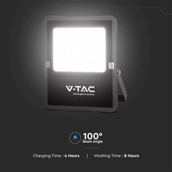 Proiector solar LED exterior 12W, 3,2V, 6400K, IP65