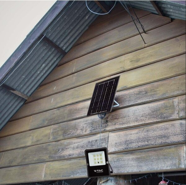 Proiector solar LED exterior 6W, 3,2V, 6400K, IP65