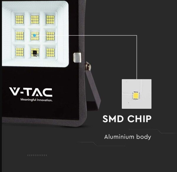 Proiector solar LED exterior 6W, 3,2V, 6400K, IP65