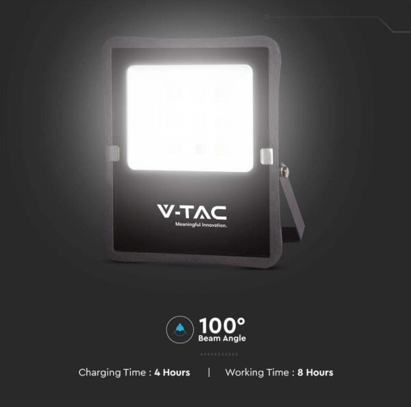 Proiector solar LED exterior 6W, 3,2V, 6400K, IP65