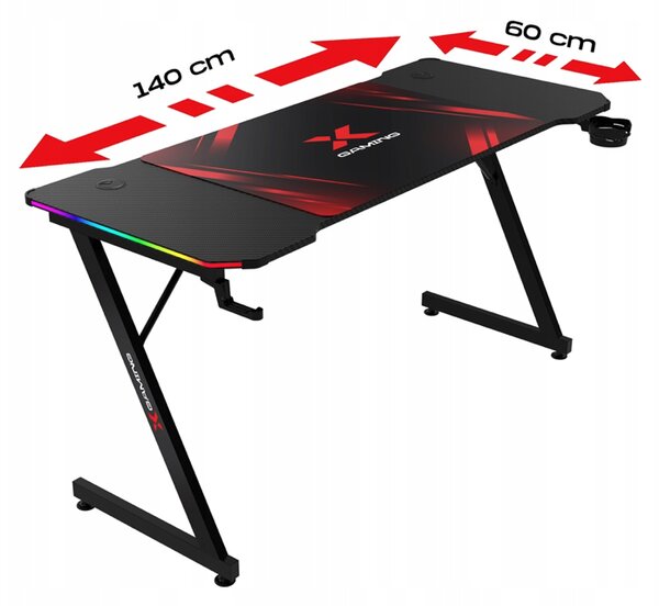 Xgaming Xpro1 RGB masă de gaming + pad de gaming