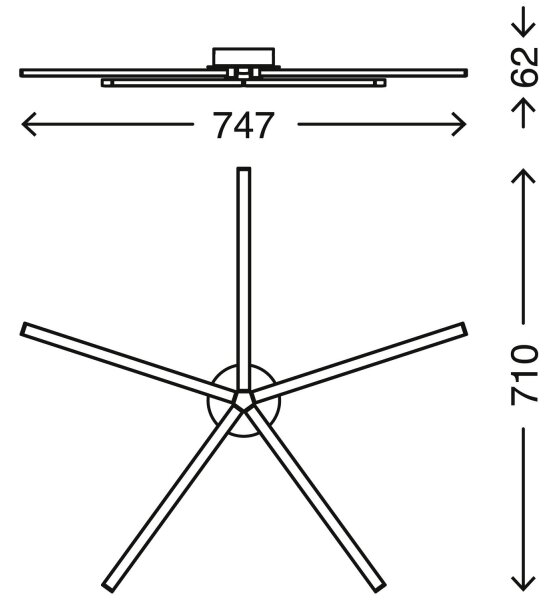 Lustră LED aplicată GO 5xLED/4,8W/230V Briloner 3181-059