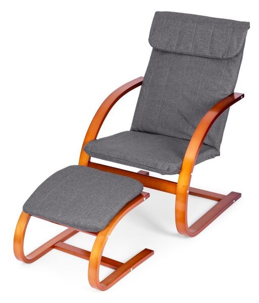 Scaun balansoar relaxant cu suport pentru picioare