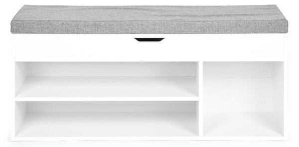 Dulap modern pentru pantofi cu scaun confortabil și 3 rafturi