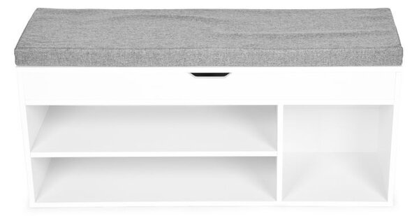 Dulap modern pentru pantofi cu scaun confortabil și 3 rafturi