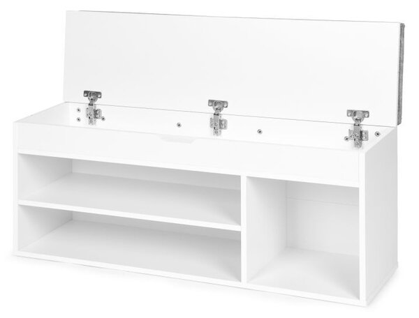 Dulap modern pentru pantofi cu scaun confortabil și 3 rafturi