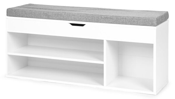 Dulap modern pentru pantofi cu scaun confortabil și 3 rafturi