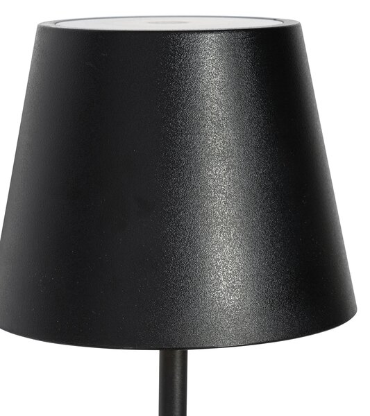 Set de 2 lămpi de masă negre cu dimmer și reîncărcabile - Murdock