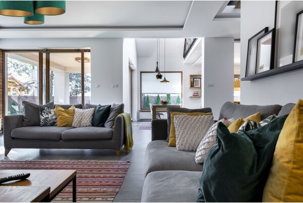Plafonieră SPACE 3xE27/60W/230V verde/auriu