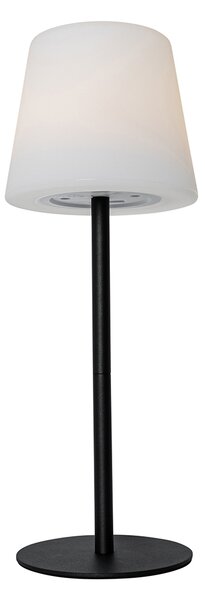 Set de 2 lămpi de masă negre reîncărcabile 40 cm IP54 - Jude
