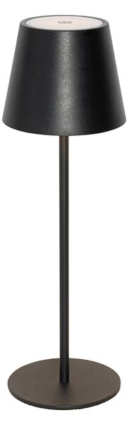 Lampă de masă neagră cu LED reglabil și reîncărcabil IP54 - Murdock