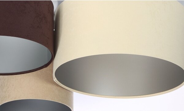Plafonieră SPACE 3xE27/60W/230V crem/maro/bej