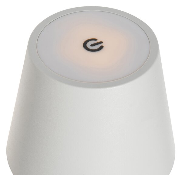 Set de 2 lămpi de masă albe cu dimmer și reîncărcabile - Murdock