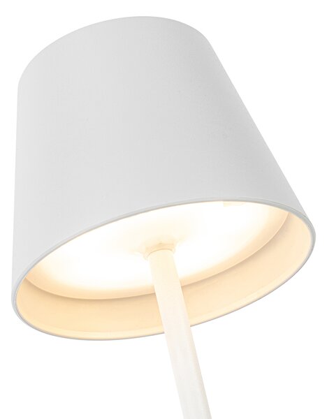 Set de 2 lămpi de masă albe cu dimmer și RGBW reîncărcabile - Murdock